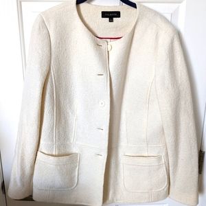 Talbot's white cropped jacket